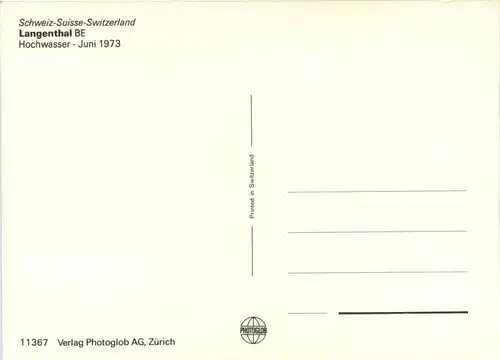 Langenthal - Hochwasser 1973 -276784