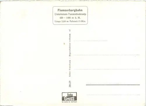 Unterterzen am Walensee mit Flumserbergbahn -276956