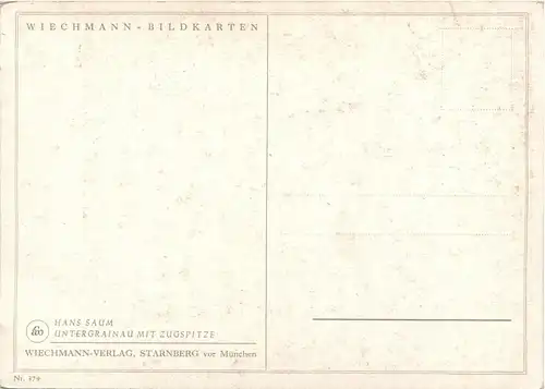 Untergrainau - Künstlerkarte Hans Saum -241370