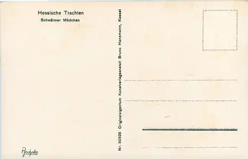 Hessische Trachten - Schwälmer Mädchen -241438