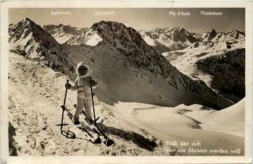 Schlahorn - Kind beim Skifahren -275818