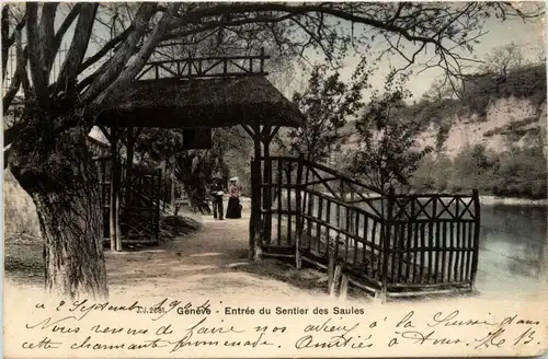 Geneve - Entree du Sentier des Saules -275864