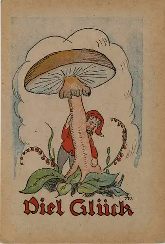 Viel Glück - Zwerg Dwarf Pilz -241412