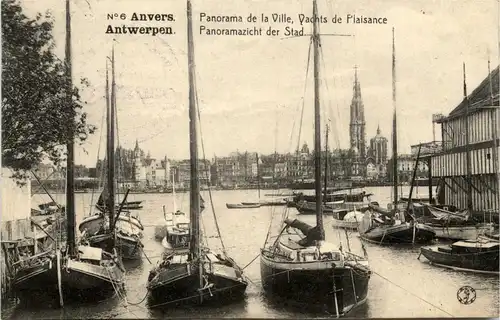 Antwerpen - Panoramazicht der Stad - Feldpost -242512