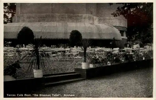 Arnhem - Terras Cafe Rest. De Steenen Tafel -241758