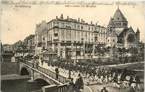 Strasburg - Kleberstaden mit Synagoge - Judaika - Feldpost -242548