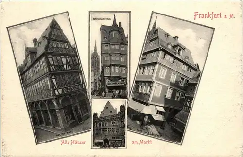 Frankfurt - Alte Häuser am Markt -242628