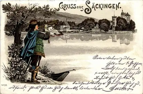 Gruss aus Säckingen - Litho -242982