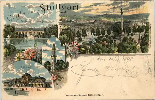 Gruss aus Stuttgart - Litho -243068