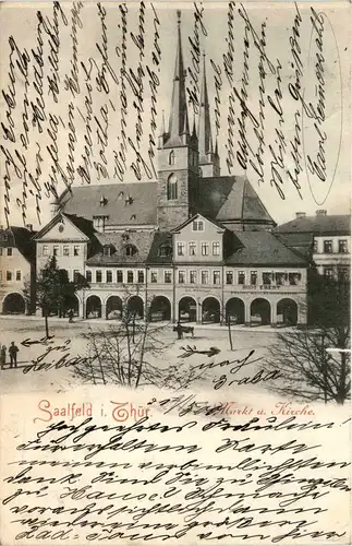 Saalfeld i. Thür. - Markt u. Kirche -301580