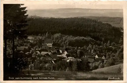 Saalfeld/Saale - Blick vom Kulmberg nach Schloss Kulm -