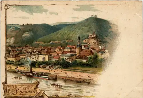 Gruss aus Schandau - Litho -243148