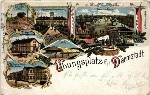 Übungsplatz bei Darmstadt - Litho -242638