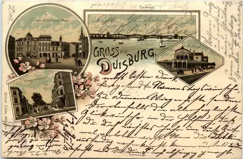 Gruss aus Duisburg - Litho -242824