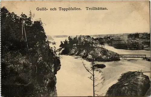 Trollhättan - Gullö och Toppöfallen -243440
