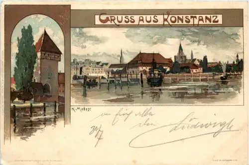 Gruss aus Konstanz - Litho -243082