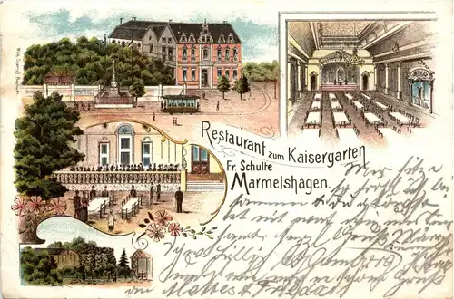 Marmelshagen - Restaurant zum Kaisergarten - Litho -242820