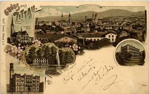 Gruss aus Zittau - Litho -243162