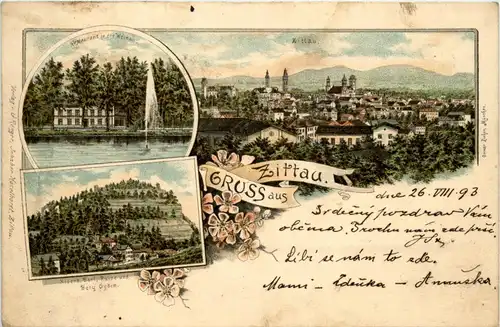 Gruss aus Zittau - Litho -243156