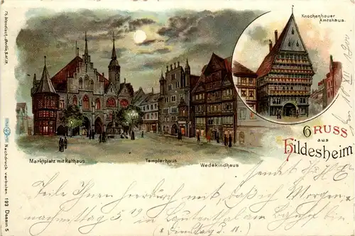 Gruss aus Hildesheim - Litho -243302
