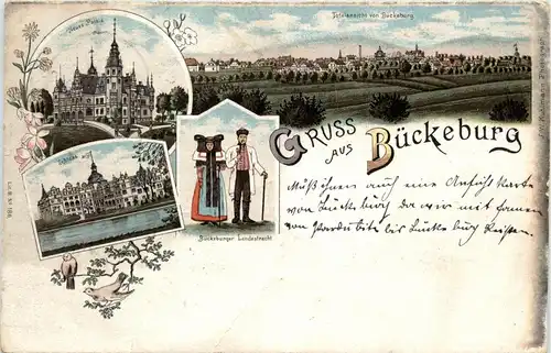 Gruss aus Bückeburg - Litho -243278