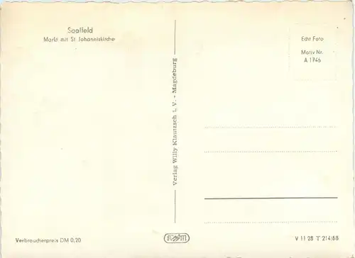 Saalfeld/Saale - Markt mit St. Johanniskirche -302384