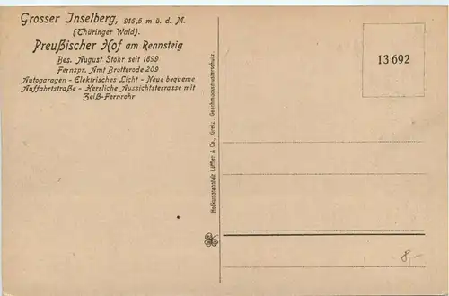 Grosser Inselberg - Preussischer Hof -244244