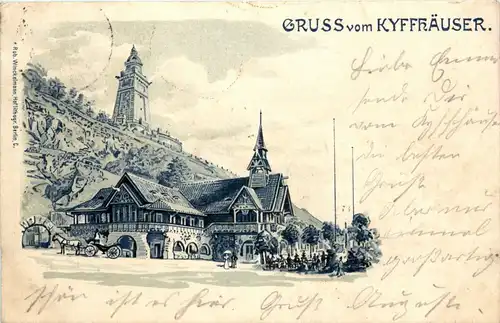 Gruss vom Kyffhäuser - Litho -243708