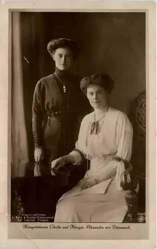 Kronprinzessin Cecilie und Königin Alexandra von Dänemark -245538