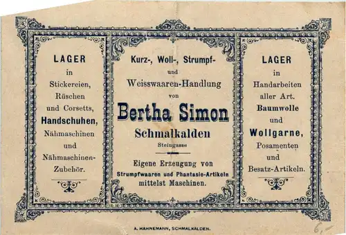 Schmalkalden - Bertha Simon -244682