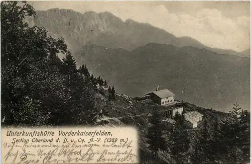 Kufstein/Tirol und rundherum - Unterkunftshütte Vorderkaiserfelden -312502