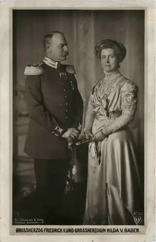 Grossherzog Friedrich und Hilda von Baden -245268