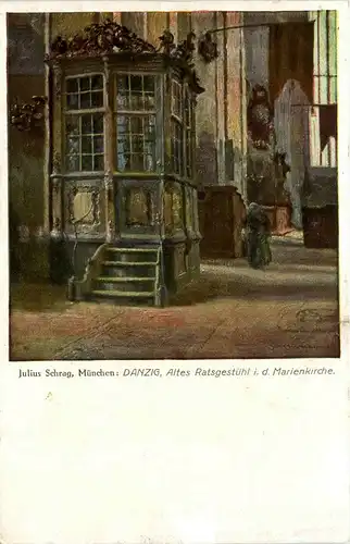 Danzig - Künstlerkarte -243758