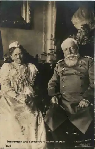 Grossherzogin Luiise und Grossherzog Friedrich von Baden -245262