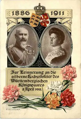 Silberne Hochzeit des Königpaares Württemberg -245350