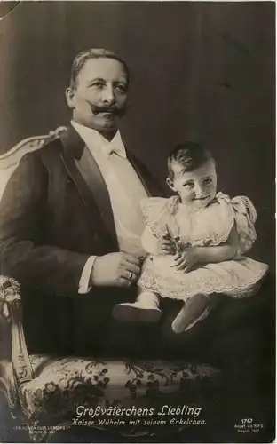 Kaiser Wilhelm mit Enkel -245536