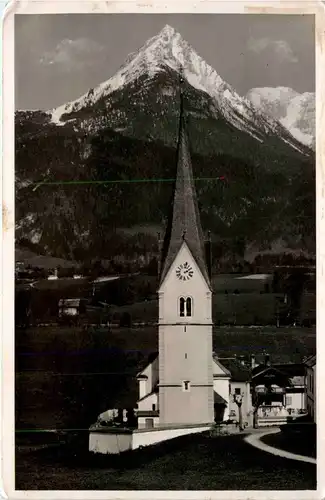 Kufstein/Tirol und rundherum - Pfarrkirche Schwoich bei Kufstein mit Hohen Kaiser -312352