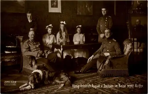 König Friedrich August von Sachsen mit Familie -245344