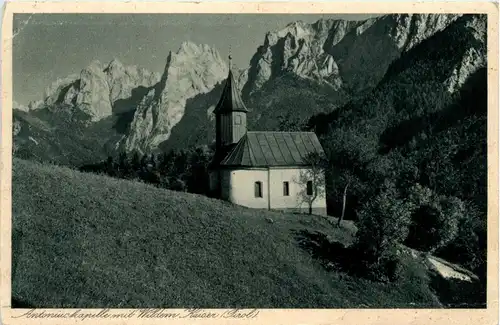 Kufstein/Tirol und rundherum - Antoniuskapelle mit Wildem Kaiser -312572