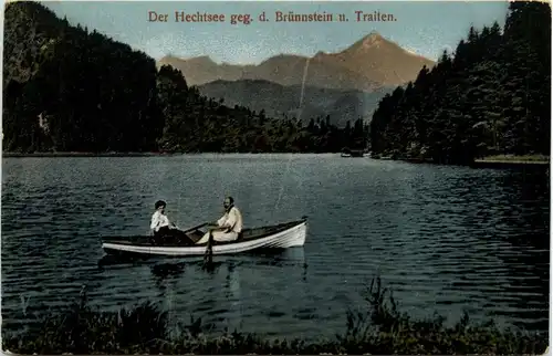 Der Hechtsee geg. d. Brünnstein u. Traiten -312380