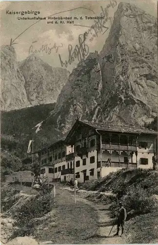 Unterkunftshaus Hinterbärenbad m.d. Totenkirchl und d.kl. Halt -312404