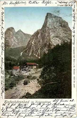 Kufstein/Tirol und rundherum - Hinterbärenbad im Kaisergebirge -312676