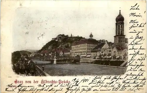 Graz/Steiermark - Graz, von der Albrechts-Brücke -313636