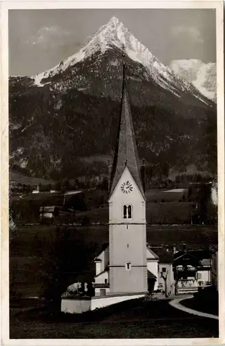 Kufstein/Tirol und rundherum - Pfarrkiche Schwoich bei Kufstein mit Hohen Kaiser -312370