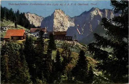 Kufstein/Tirol und rundherum - Unterkunftshütte Vorderkaiserfelden -312708