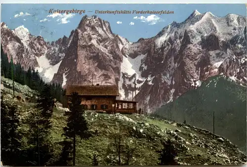 Kaisergebirge - Unterkunftshütte Vorderkaiserfelden -312498