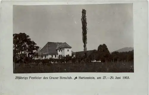 Graz/Steiermark - 25Jährige Festfeier des Grazer Birnclub - Hartenstein 1903 -305382
