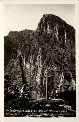 Kufstein/Tirol und rundherum - Am Stripsenjoch mit Blick auf Totenkirchl, Kaisertal -312614