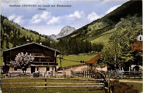 Sonstige Tirol - Landl bei Kufstein, Gasthaus Ursprung mit Wendelstein -312974