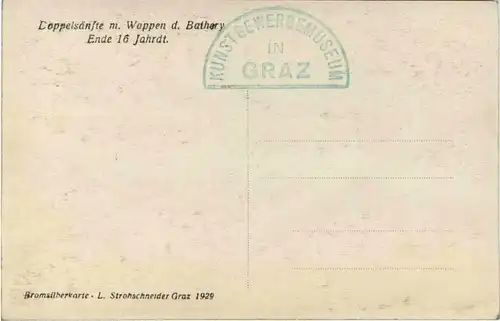 Graz, Doppelsänfte m. Wappen d. Bathery Ende 16 Jahrdt. -313548